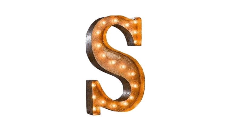Vintage Marquee Letter – S | 36″ | Rental