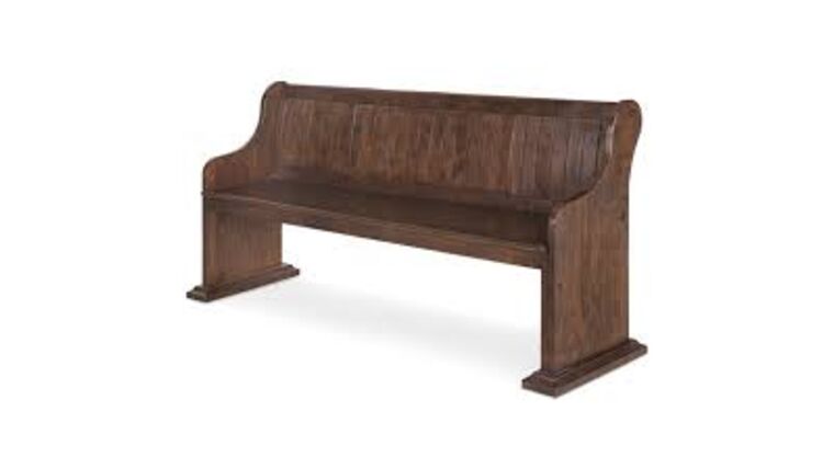 Magnussen St. Claire Dining Bench in Rustic Pine | Rental Magnussen St. Claire Dining Bench in Rustic Pine | Rental