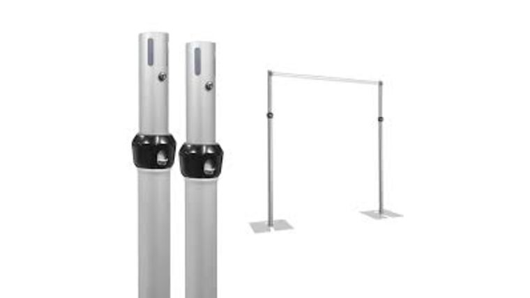 11′ – 20′ x 2″ D Adjustable 2 Piece Upright Pipe And Drape Pole Only | Rental