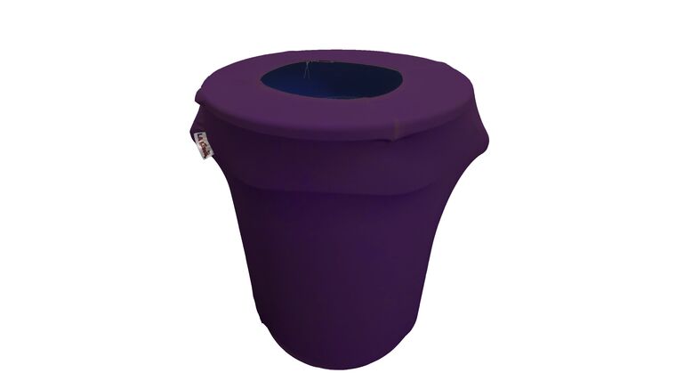 Spandex Trash Can Cover for 32-Gallon – Purple | Rental Spandex Trash Can Cover for 32-Gallon – Purple | Rental