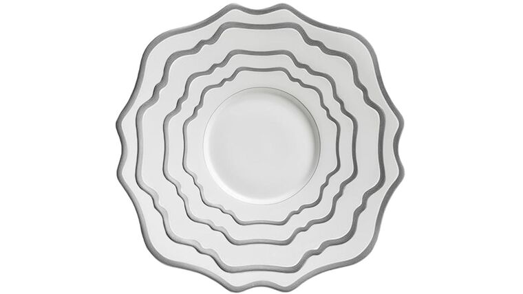 Casablanca Silver & White Salad Plate – 8.5″ | Rental