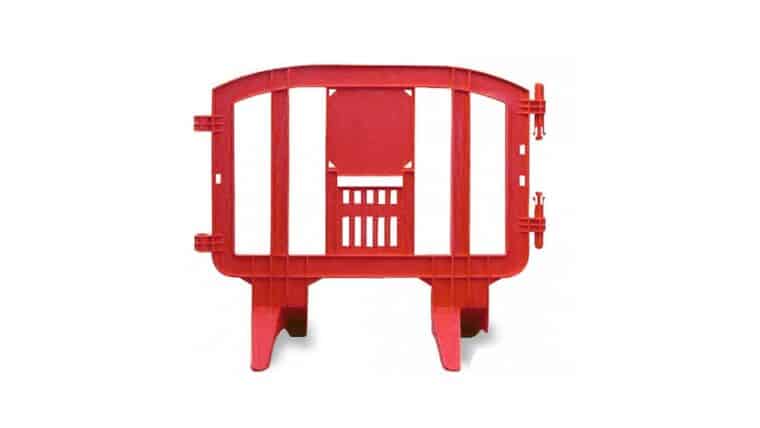 4′ Minit Plastic Crowd Control Barricade – Red | Rental