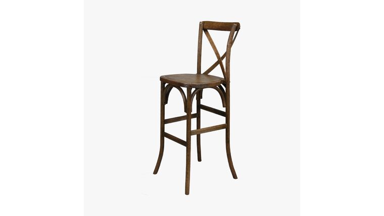 Vineyard Wood Bar Stool – Drifting Antique | Rental