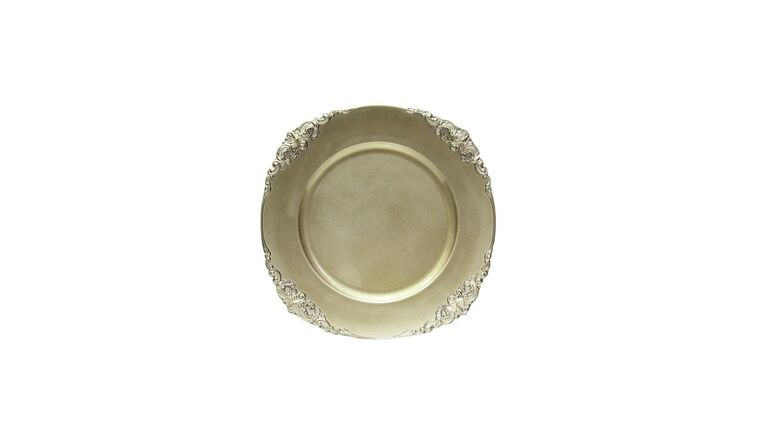 Vintage Acrylic Charger Plate – Champagne | Rental