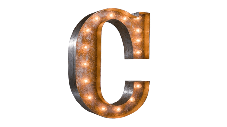 Vintage Marquee Letter | C | 36″ | Rental