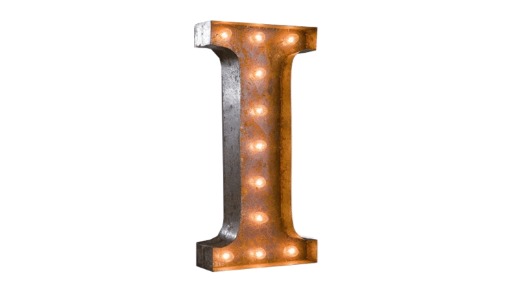 Vintage Marquee Letter | I | 36″ | Rental