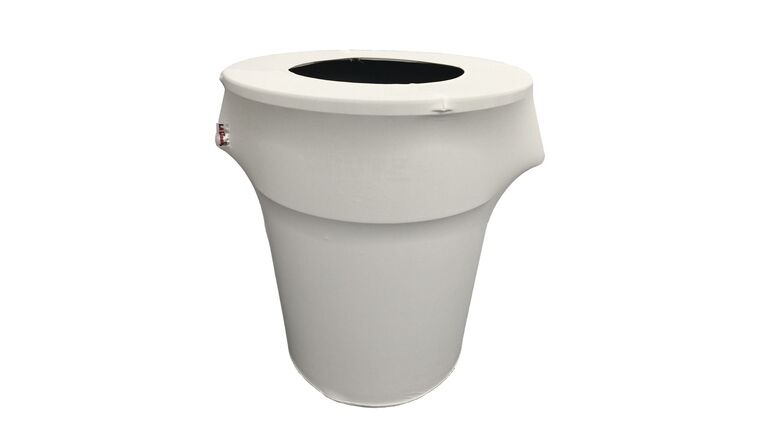 Spandex Trash Can Cover for 44 Gallon – Light Blue | Rental Spandex Trash Can Cover for 44 Gallon – Light Blue | Rental