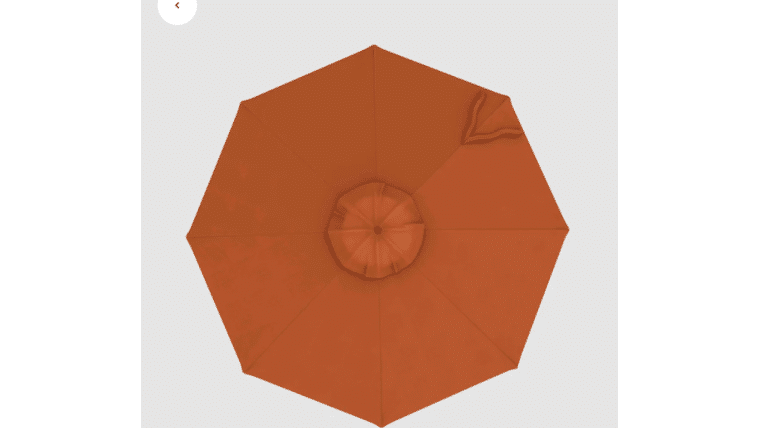 9′ Market Umbrella Kit – Copper | Rental