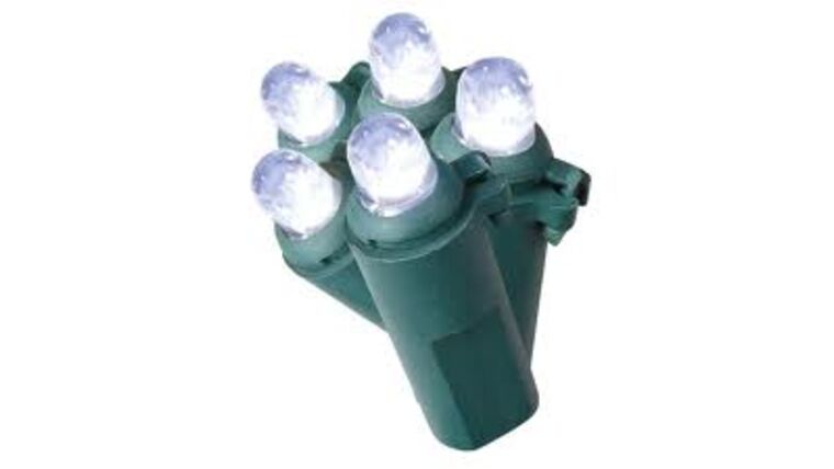 100-Count Green String White LED Dome White Christmas String Lights ENERGY STAR | Rental