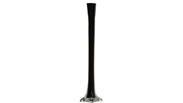 24″ Black Glass Eiffel Tower Vase | Rental 24″ Black Glass Eiffel Tower Vase | Rental