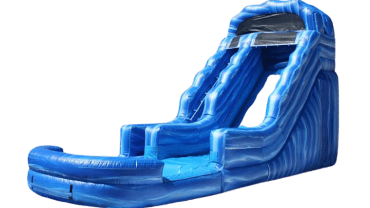 14ft Blue Inflatable Wave Water Slide | Rental