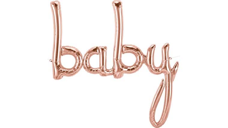 46″ It’s A Girl Rose Gold Air-Fill Script Phrase Anagram Balloon | Purchase 46″ It’s A Girl Rose Gold Air-Fill Script Phrase Anagram Balloon | Purchase