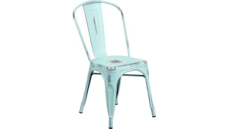 Bistro Chair – Distressed Green-Blue | Rental Bistro Chair – Distressed Green-Blue | Rental