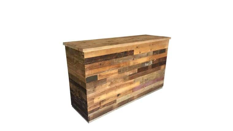 6′ Vintage Wooden Bar | Rental 6′ Vintage Wooden Bar | Rental