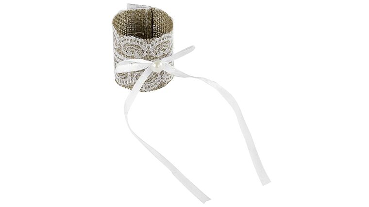 Burlap Lace Napkin Ring Holder w/Velcro | Rental Burlap Lace Napkin Ring Holder w/Velcro | Rental