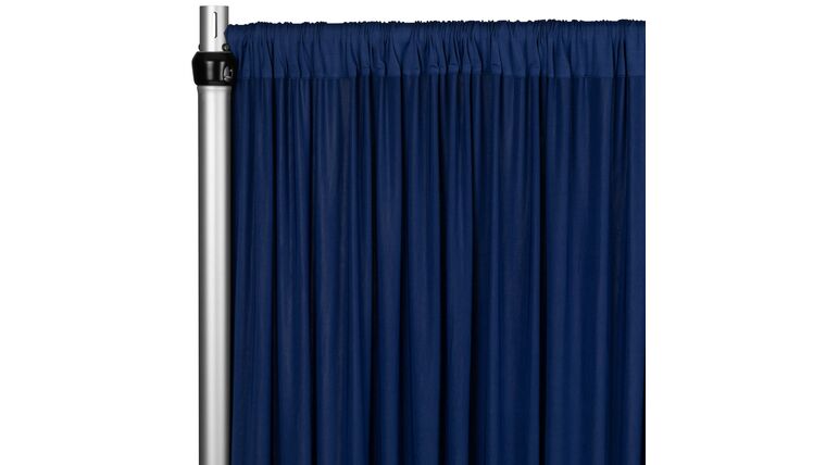 Spandex 4-way Stretch Drape Curtain 12ft H x 60″ W – Navy Blue | Rental