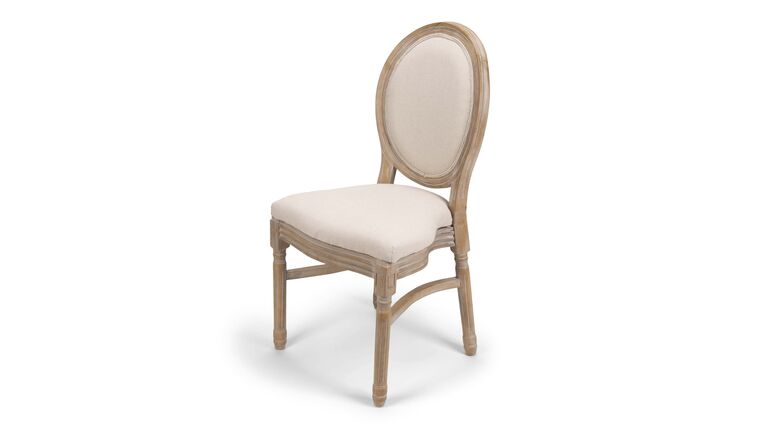 Chloe Chair – w/Fabric Back – Natural | Rental Chloe Chair – w/Fabric Back – Natural | Rental