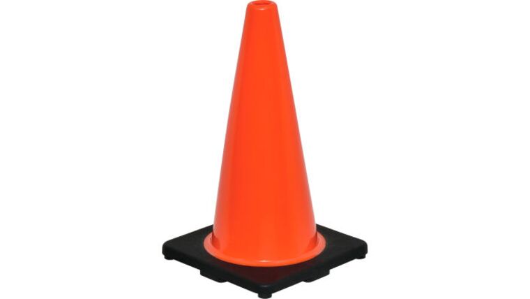 18″ Traffic Safety Cone (3 LB) – Orange | Rental