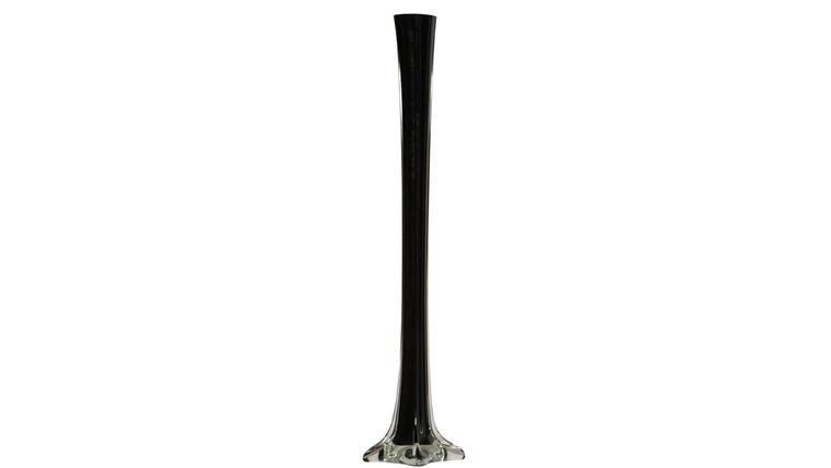 20″ Black Glass Eiffel Tower Vase | Rental 20″ Black Glass Eiffel Tower Vase | Rental