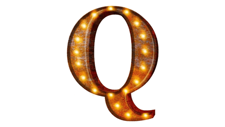 Vintage Marquee Letter | Q | 36″ | Rental