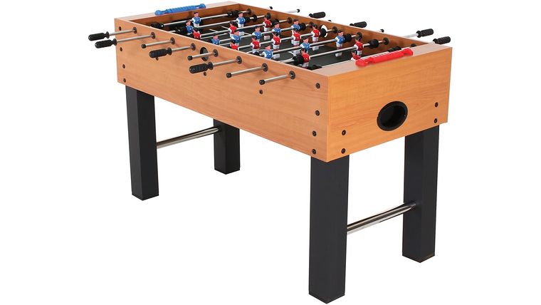 4 Player Wood Finish Foosball Game With Abacaus-Style Scoring and Internal Ball Return Kit | Rental 4 Player Wood Finish Foosball Game With Abacaus-Style Scoring and Internal Ball Return Kit | Rental