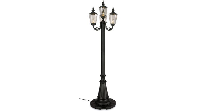 85″ Black Cambridge Four Lamp Post Patio Lamp | Rental 85″ Black Cambridge Four Lamp Post Patio Lamp | Rental
