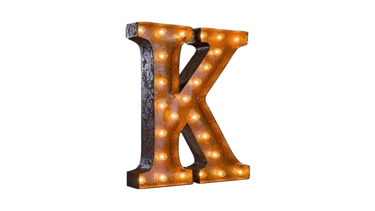 Vintage Marquee Letter | K | 36″ | Rental