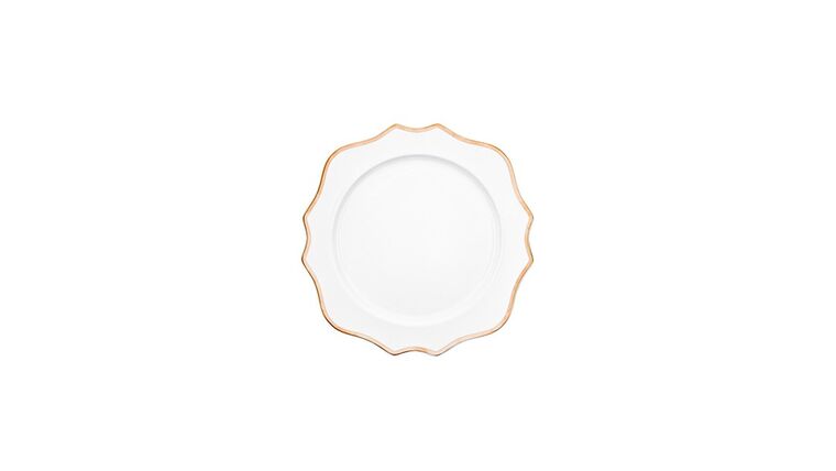 Trieste Gold Dinner Plate 10.75″ | Rental