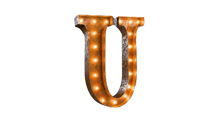 Vintage Marquee Letter | U | 36″ | Rental