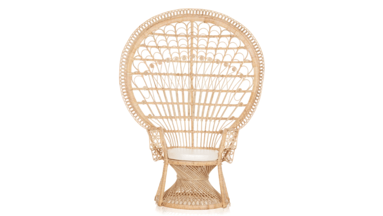 Peacock 70 Rattan Wicker Style #2 Chair – Natural | Rental