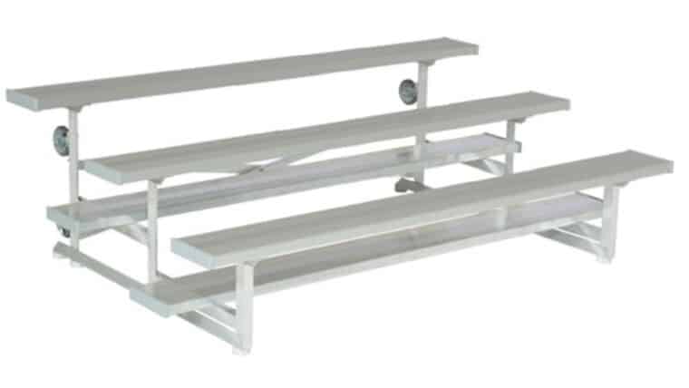 2 Row Tip N Roll Portable Aluminum Bleacher (Seats 20) 15′ | Rental 2 Row Tip N Roll Portable Aluminum Bleacher (Seats 20) 15′ | Rental