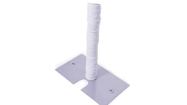12′ x 2″ Spandex Pole Cover – White | Rental