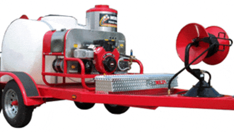 Hot Pressure Washer Trailer | Rental