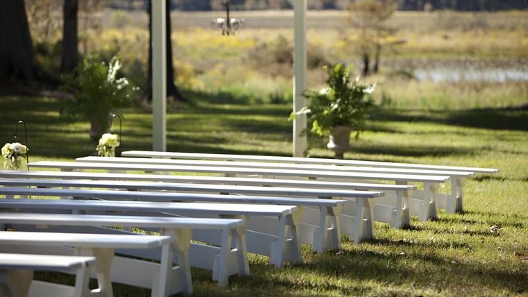 White A Frame Bench – 12′ | Rental White A Frame Bench – 12′ | Rental