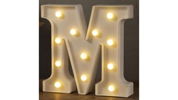LED Marquee Letter | 9″ | M | Rental