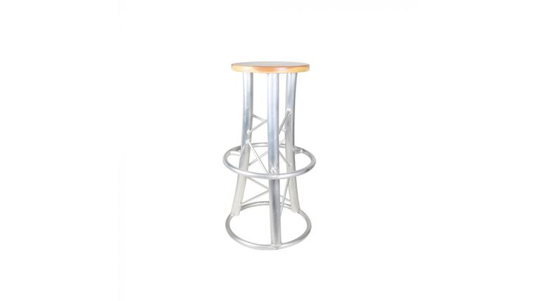 Curved Legs Aluminum GT Truss Style Barstool | Rental Curved Legs Aluminum GT Truss Style Barstool | Rental