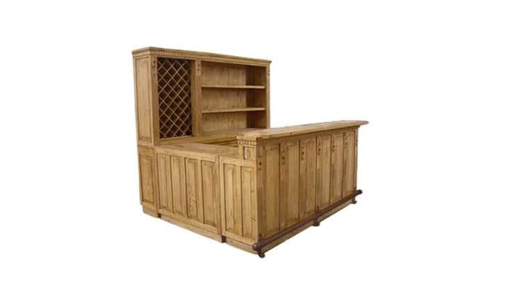 Large Pine Bar With Back Bar | Rental Large Pine Bar With Back Bar | Rental