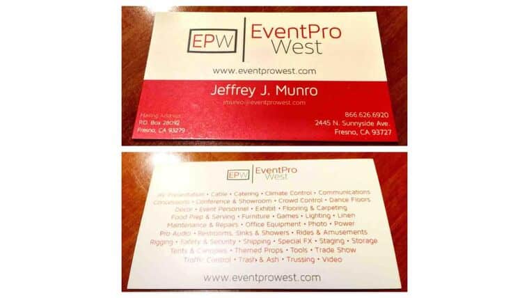 EPR Business Card | Rental EPR Business Card | Rental