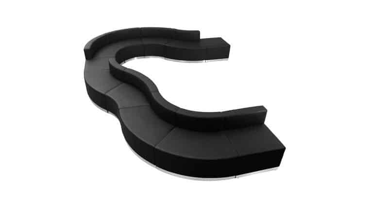 Package – HERCULES Alon Series Black LeatherSoft Reception Configuration, 11 Pieces | Rental Package – HERCULES Alon Series Black LeatherSoft Reception Configuration, 11 Pieces | Rental