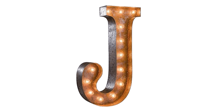 Vintage Marquee Letter – J | 36″ | Rental