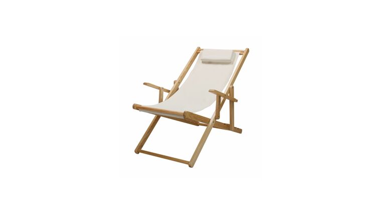 Natural Sling Chair Natural Frame with Canvas | Rental