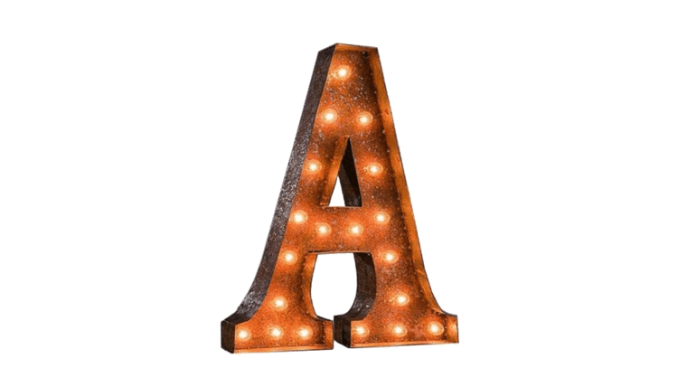 Vintage Marquee Letter | A | 36″ | Rental