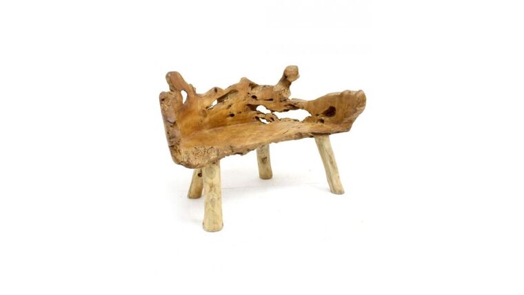 Wooden Root Bench – Medium | Rental