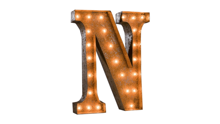 Vintage Marquee Letter | N | 36″ | Rental
