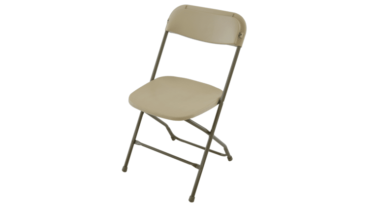 Fiesta Folding Chair – Beige/Cream | Rental