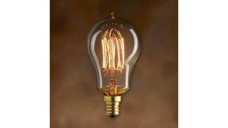 Mini-Nostalgic Thread A15 Bulb, E12/C7 Base, Incandescent, 25 Watt, Clear | Rental Mini-Nostalgic Thread A15 Bulb, E12/C7 Base, Incandescent, 25 Watt, Clear | Rental