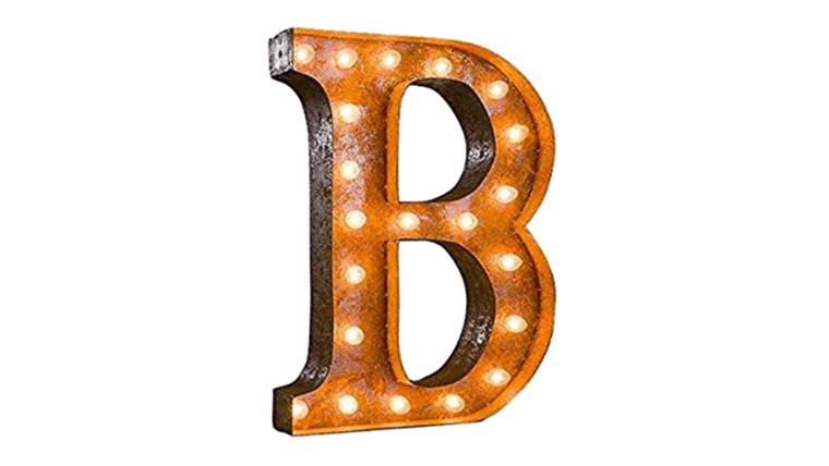 Vintage Marquee Letter | B | 36″ | Rental