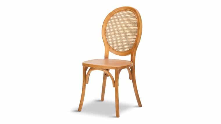 Chloe Chair – Medium, Round Rattan Back | Rental Chloe Chair – Medium, Round Rattan Back | Rental