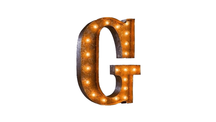 Vintage Marquee Letter | G | 36″ | Rental
