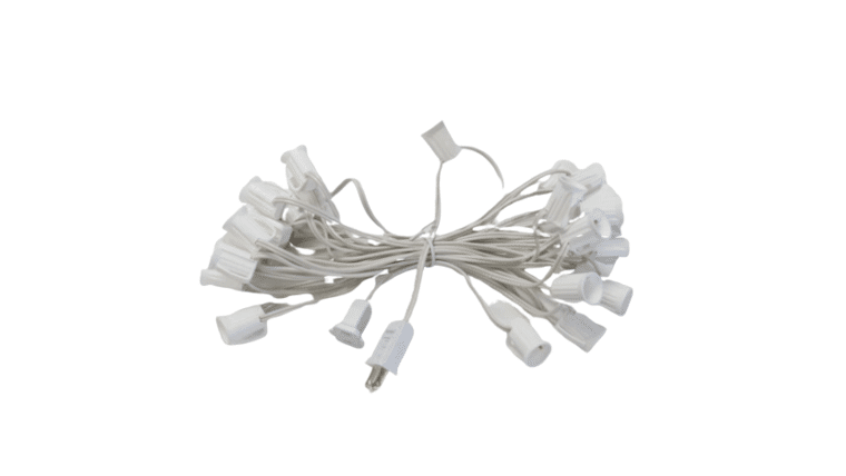 50′ White String C7 – LED Clear Bulb String Lights Kit | Rental 50′ White String C7 – LED Clear Bulb String Lights Kit | Rental